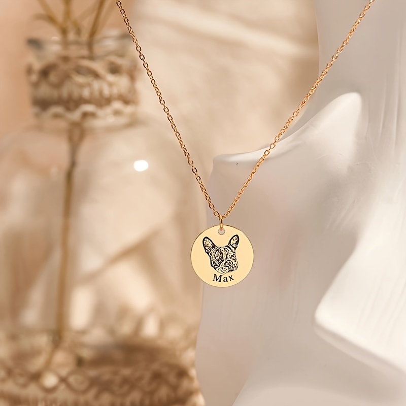 Custom Name and Photo Necklace Stainless Steel Jewelry