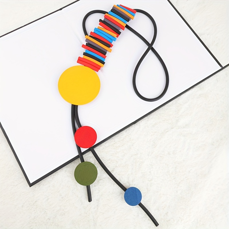 Boho Tribal Y Shape Silicone Necklace, Versatile Statement Piece