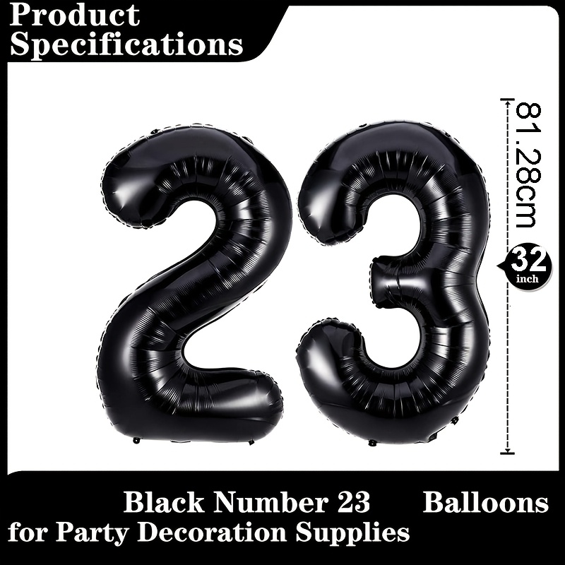 Image of 2pcs Birthday Party Balloons, 32-inch Foil Balloon Set, Camping Theme Party Decorations, Graduation Bridal Gift, Party Backdrop Decor, Wedding Birthday Party Supplies