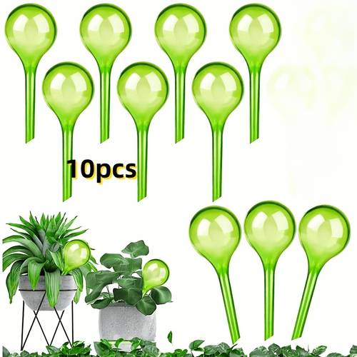 10 stück selbstbewässerungs-kugeln für pflanzen – tropfbewässerungssystem, selbstbewässerung mit kunststoffkugeln für innen-/außenpflanzgefäße, gärten, rasenflächen, blumenbeete – pflegeleichtes pflanzenbewässerungssystem