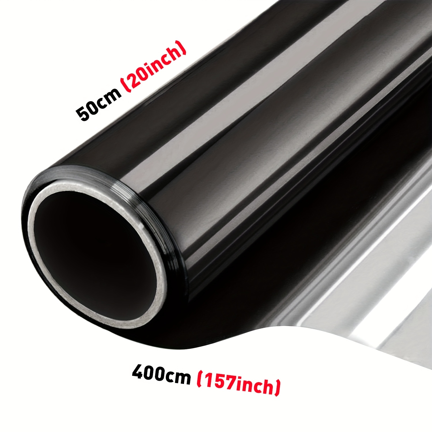 TEMU 1 Roll 5% Vlt 1 Way Privacy Glass Window Film, Anti Uv Heat Control Privacy Protection Car Window Tint Film Reflective Mirror Tools