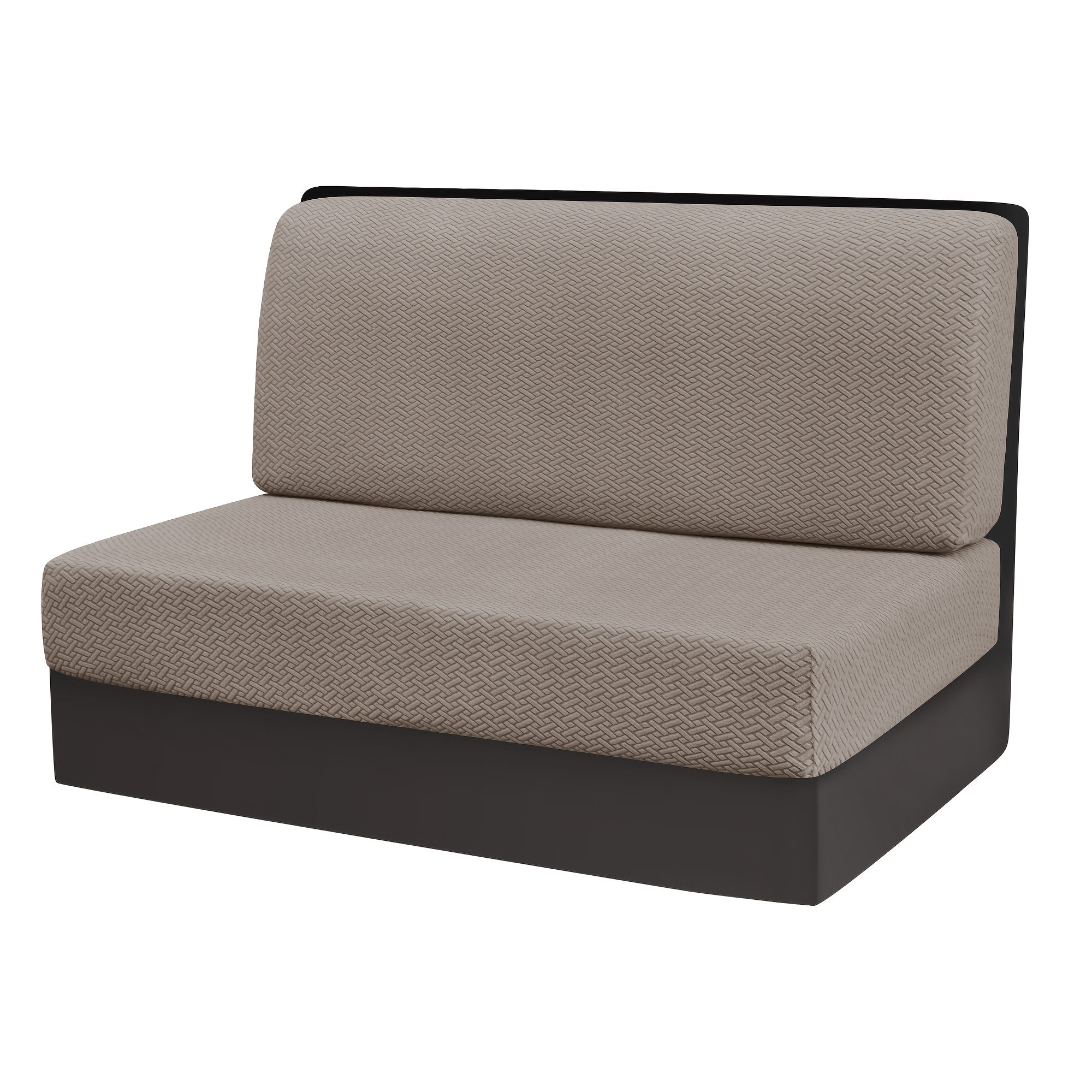 2pcs/set Elastic T-shaped Jacquard Home Rv Bench Chair Covers, Machine Washable Reusable