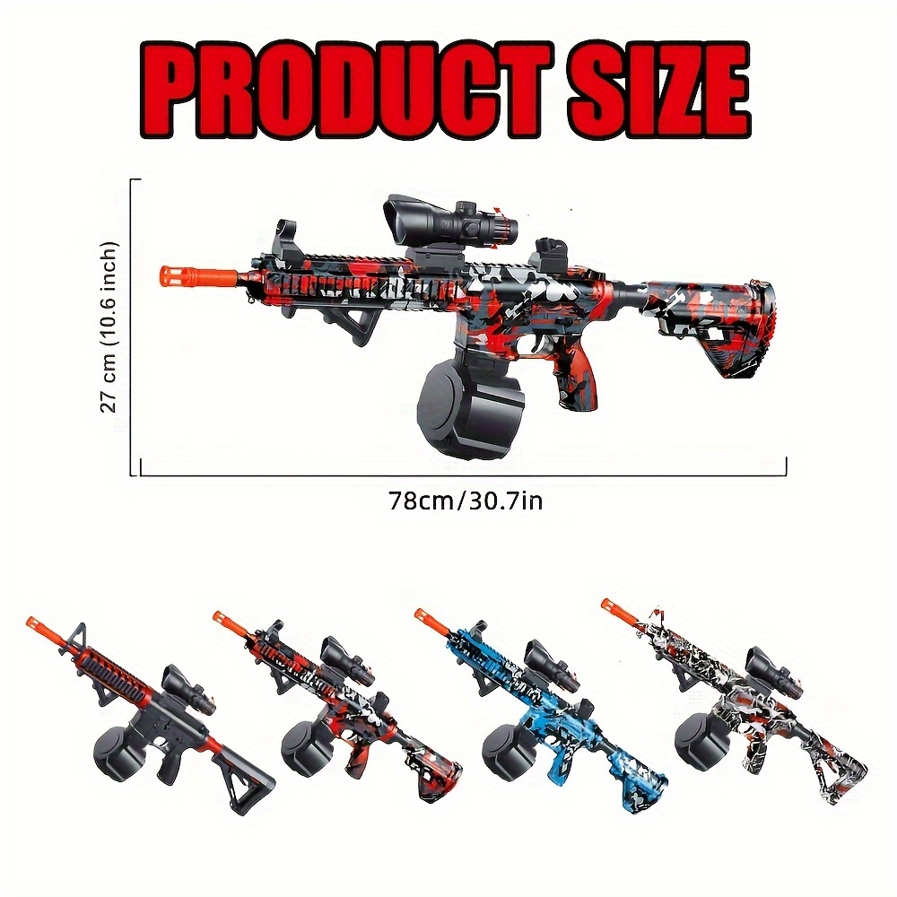 Blaster Gun, Electric Ball Blaster, High Orbeez Gun Performance Cool Toy Gun, Rechargeable Splatter Ball Toys for Outdoor Activities Shooting Game Party Favors.Christmas and New Year Gift