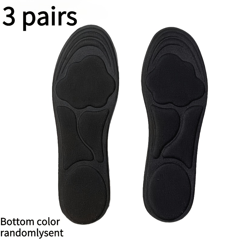 TEMU 3 paires de semelles intérieures souples en mousse à de pour femme, texture épaisse, douces et respirantes, adaptées à un dans divers