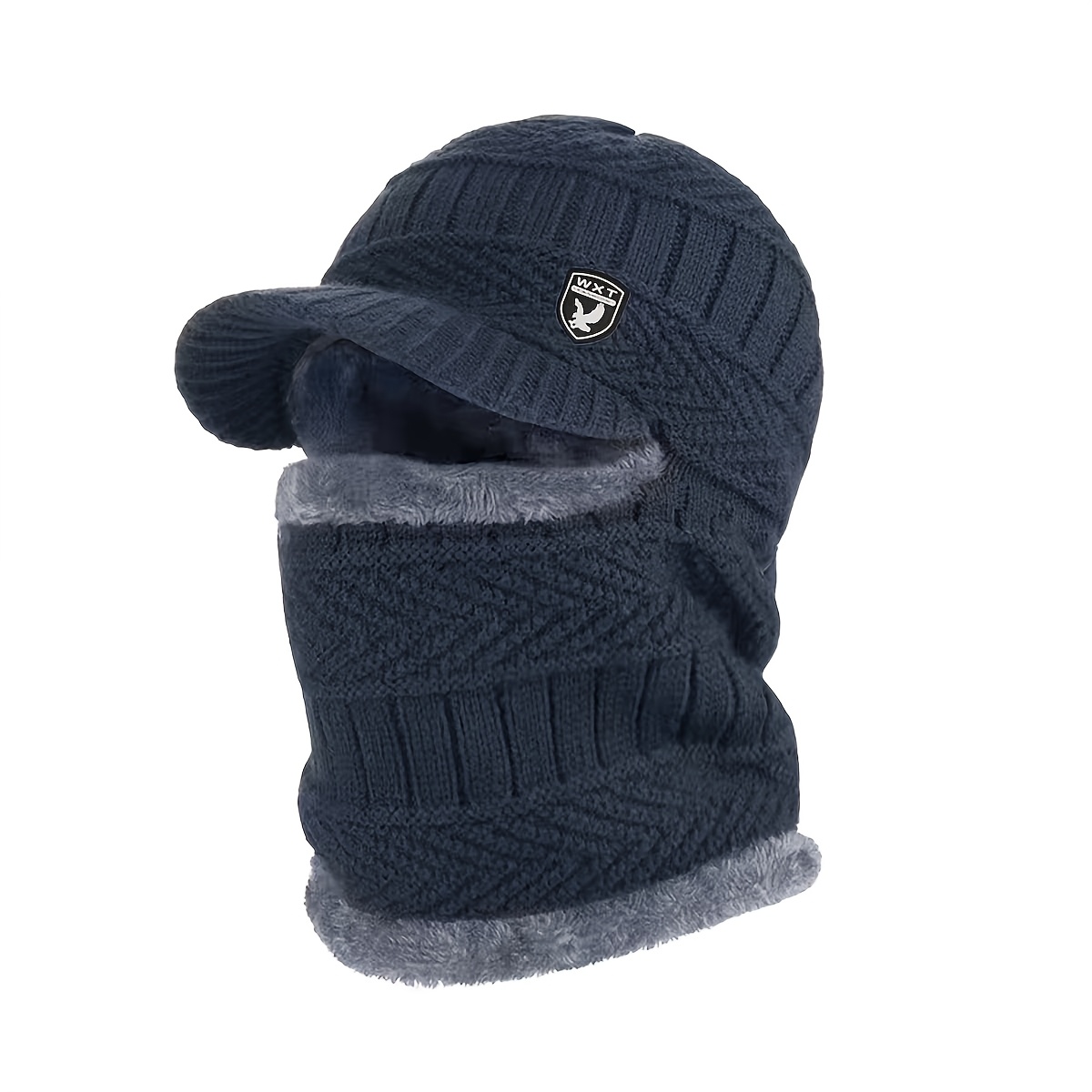 unisex winter warm knitted hat windproof ear protection - Temu display picture 1