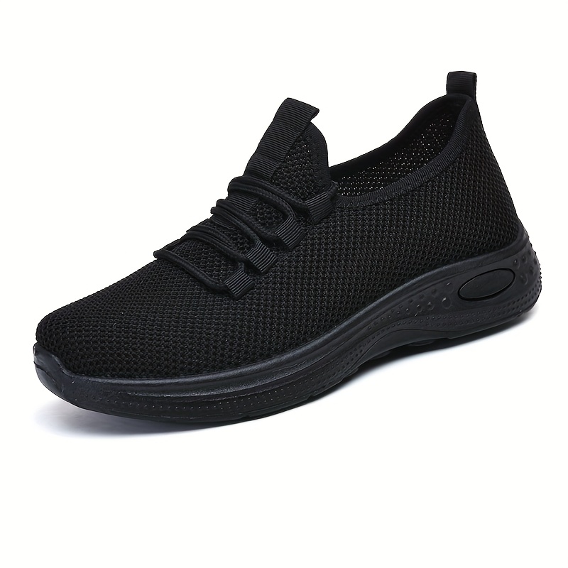 spring autumn womens mom shoes non slip soft sole comfortable breathable single shoes casual sports shoes versatile black work shoes wearable women shoes sneakers