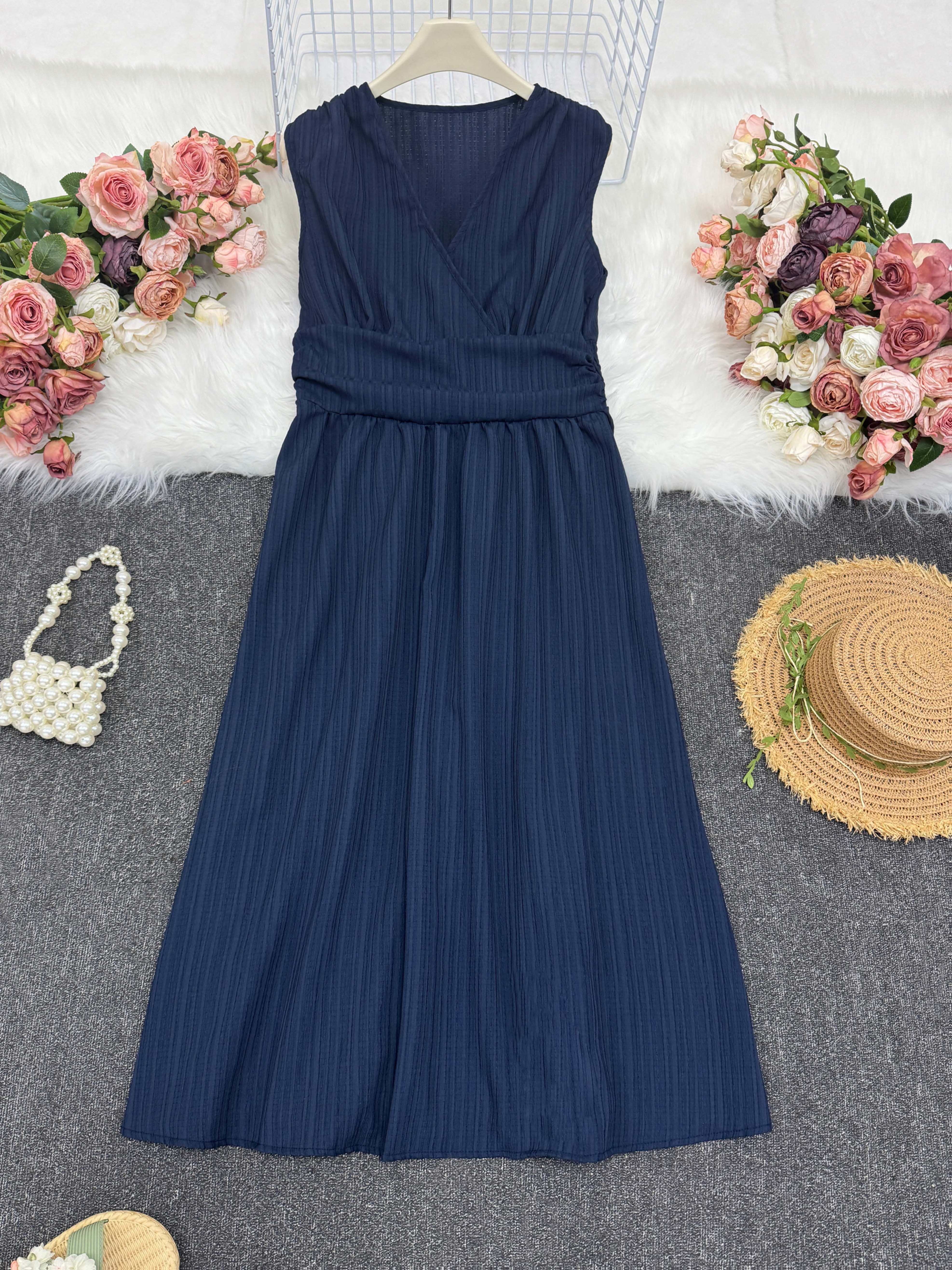 womens holiday dress midi sleeveless summer womens clothing