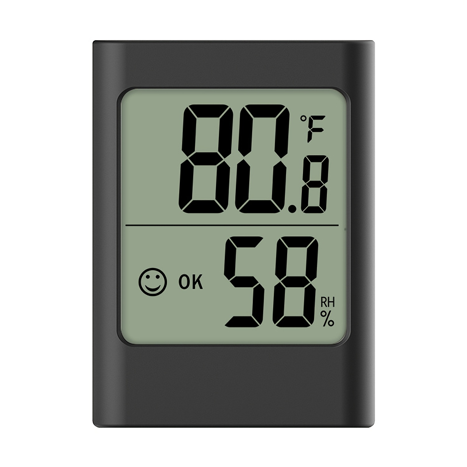 Image of Digital Hygrometer Thermometer Indoor Lcd Room Temperature Gauge With , Electronic Temperature And Humidity Meter For Home Greenhouse, Garden, Cellar, Office