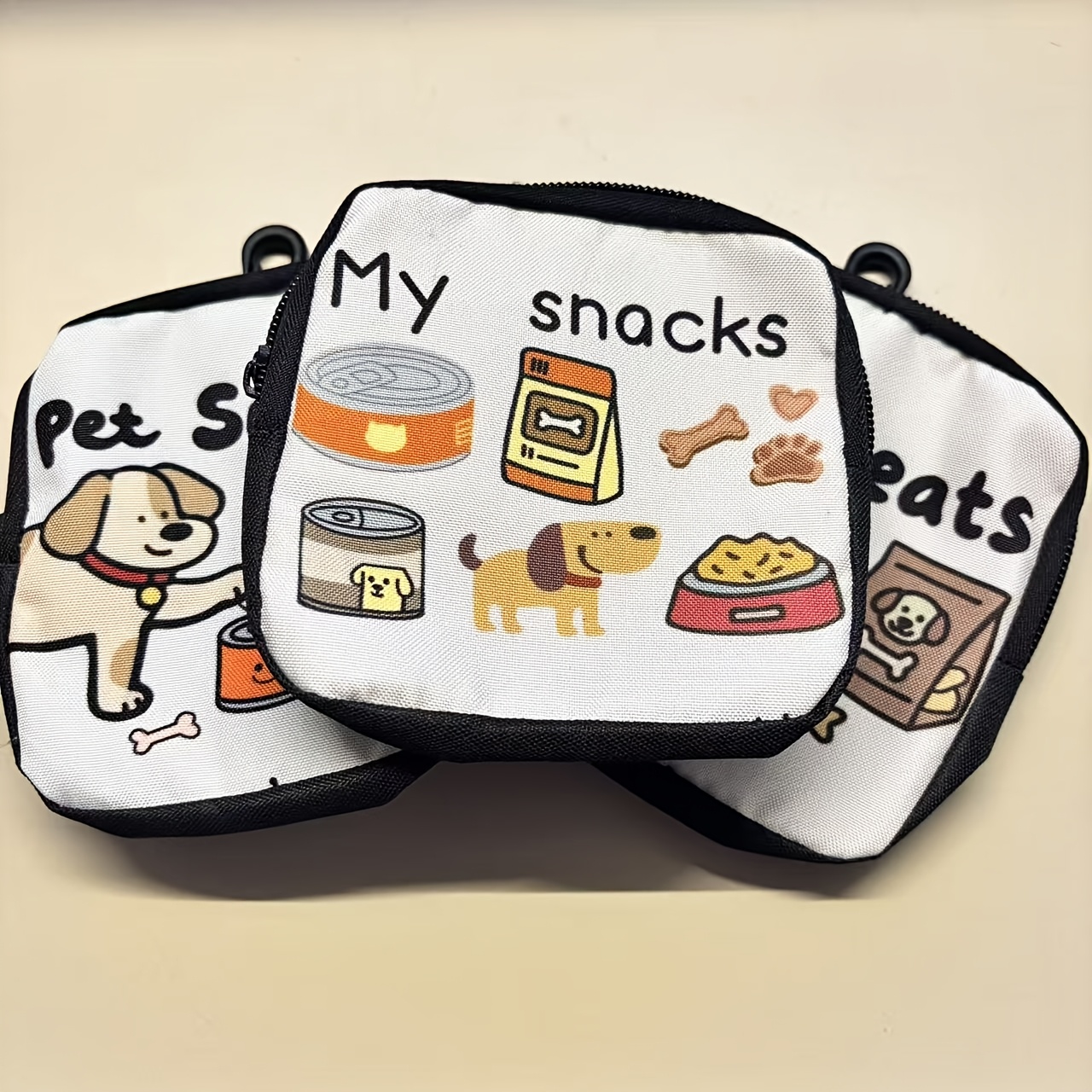 portable pet treat pouch zipper dog snack bag with clip for training and walking Product details 5