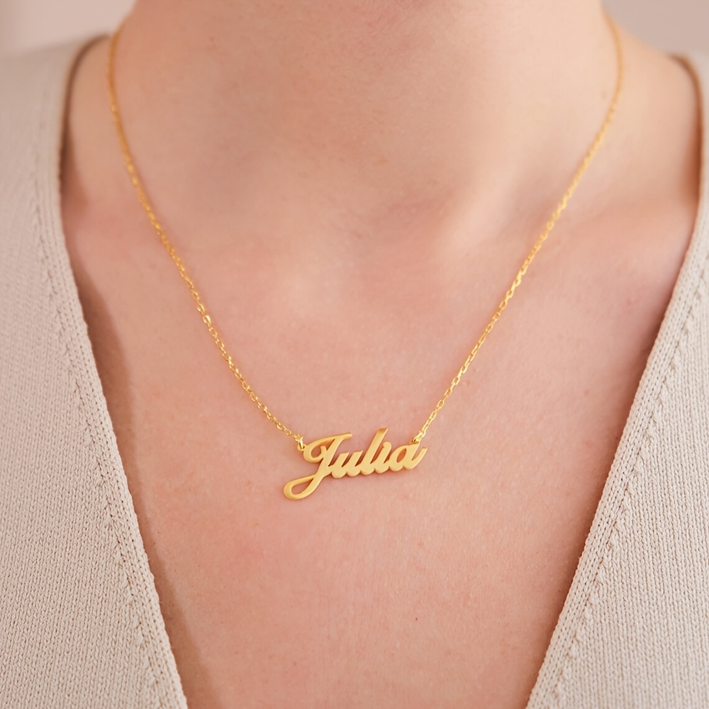 Custom Handwritten Name Necklace with Cursive Script