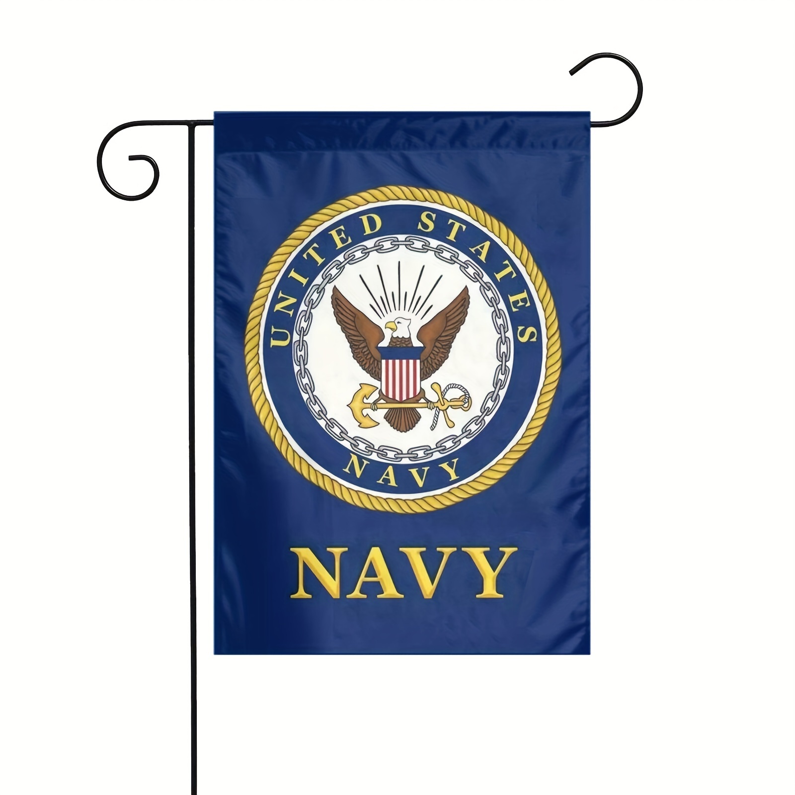 

Polyester Garden Flag - 12x18 Inch Double-sided Outdoor Yard Decoration, Multipurpose Fabric Banner With Military Emblem, Weather-resistant, No Electricity Needed