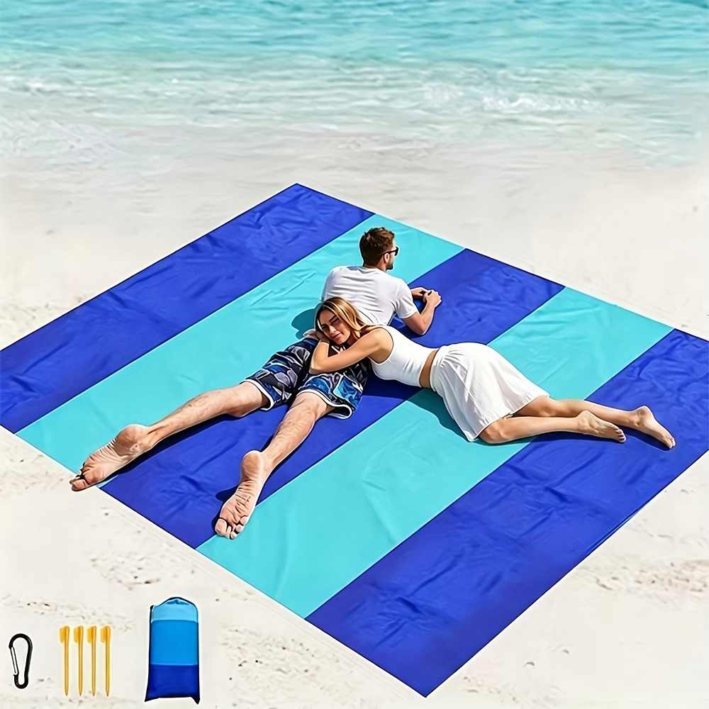 Picnic Beach Blanket 4-7 Adults Oversized Lightweight Sandproof Beach Blanket Large Picnic Mat Beach Blanket for Beach Travel Camping Hiking