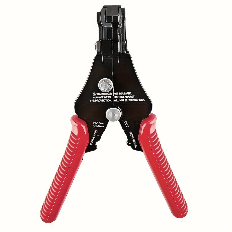 TEMU Versatile Wire Stripping & Crimping Pliers - Automatic Metal Cable Cutter For Easy Cutting And Crimping, Industrial Hardware Tool