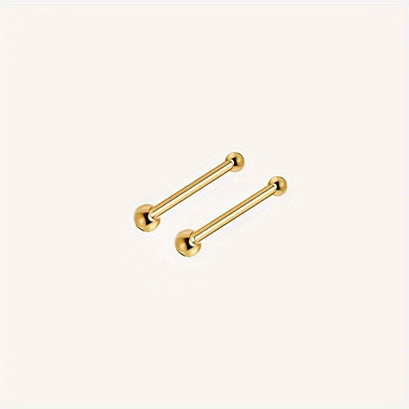 2 Pcs Set Tiny Beads Stud Earrings, Leisure Style