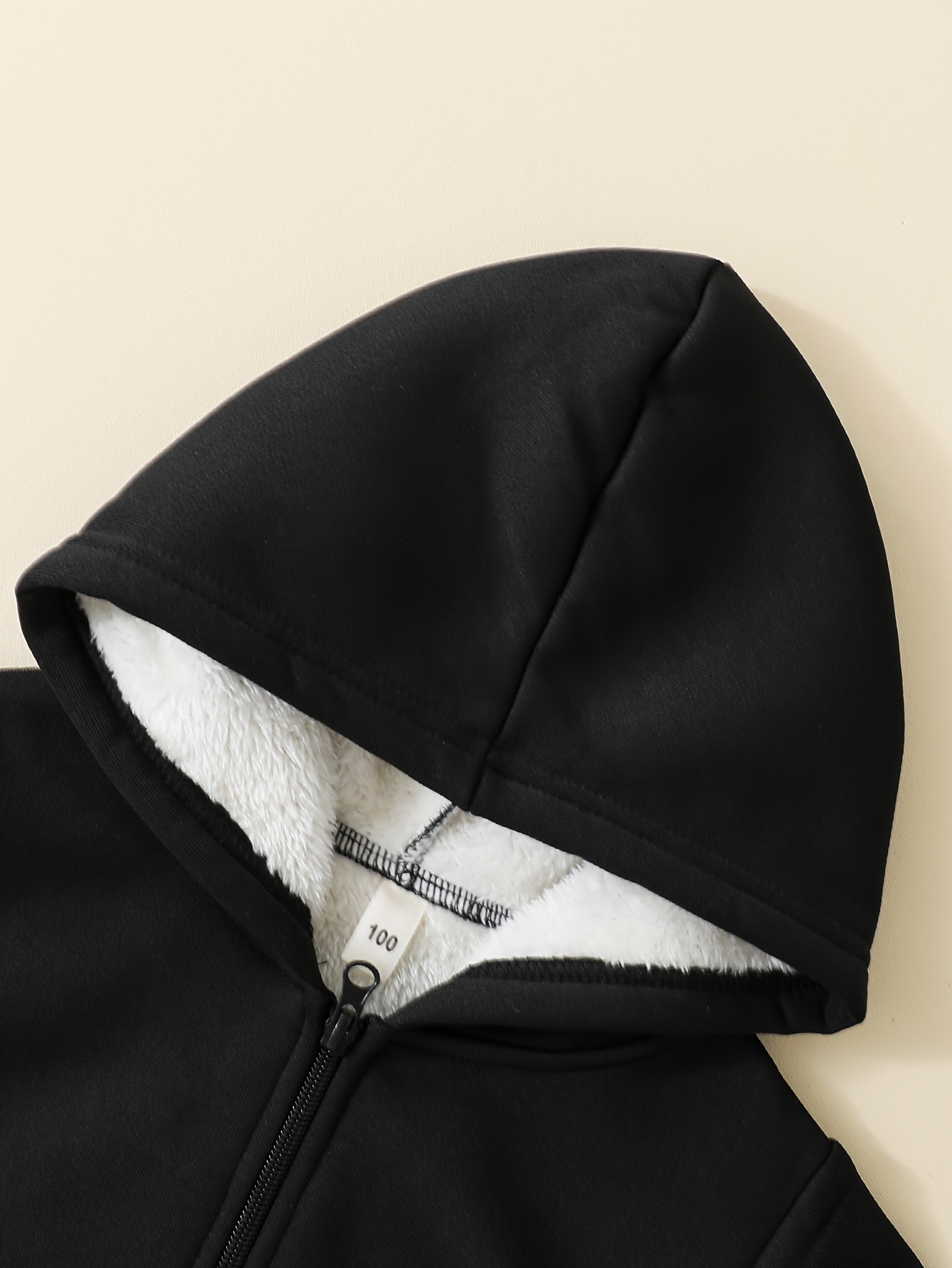 mens childrens solid winter plus velvet black Temu New Zealand