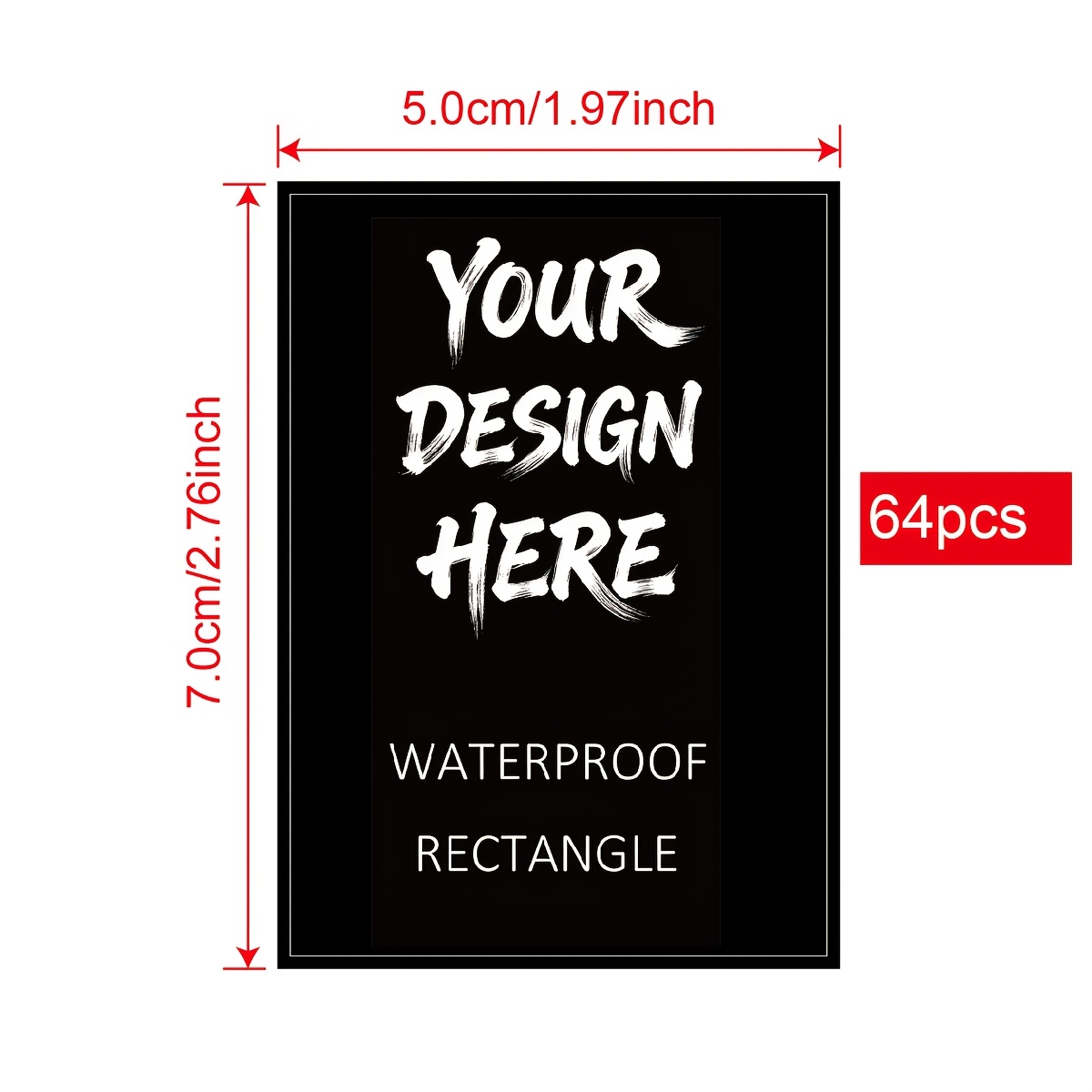 Image of Custom Rectangle Stickers Labels, Rectangle Vinyl Stickers, Custom Rectangular Paper Labels - Personalized Rectangle Stickers For Candles, Jars, Bottles And Businesses