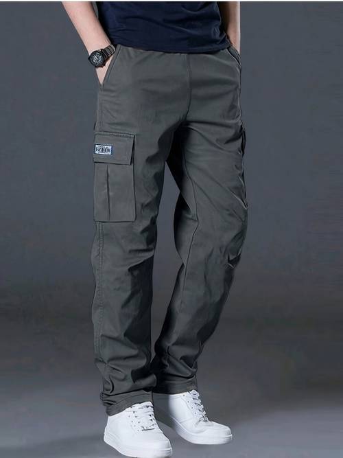 pantalones de carga para hombre resistencia con diseño de múltiples bolsillos - pierna , cintura ajustable con cordón, casual para y (compatible para viajes) - color , a /limpieza