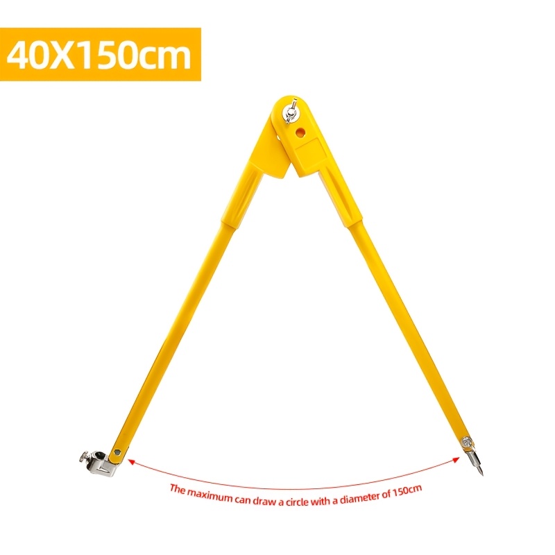 TEMU Woodworking Compasses Pencil Drawing Tool Large Diameter Adjustable Marking Scribing Compass Accurate Measurements Drawing Auxiliary Tool