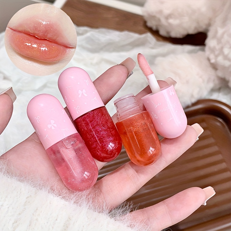 shaqinuo crystal glossy lip balm set compact portable - Temu