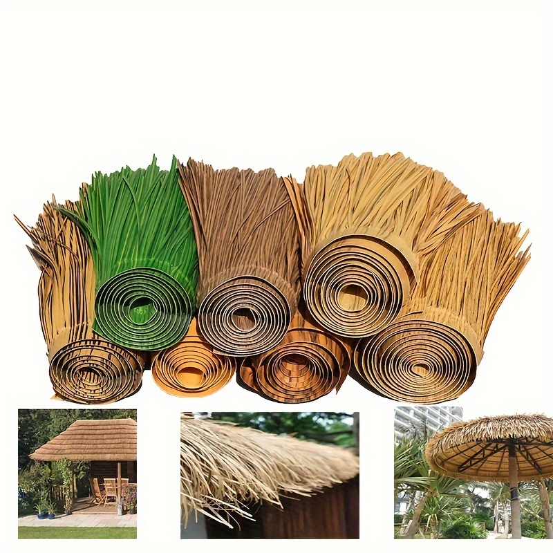 

Waterproof Artificial Palm Thatch Roll, 1pc Pet Synthetic Grass Roof Tile For Garden, Patio, Bar - Reunion & Holidays Decor, Faux Palm Topiary For Christmas, , Easter, Hanukkah, Thanksgiving