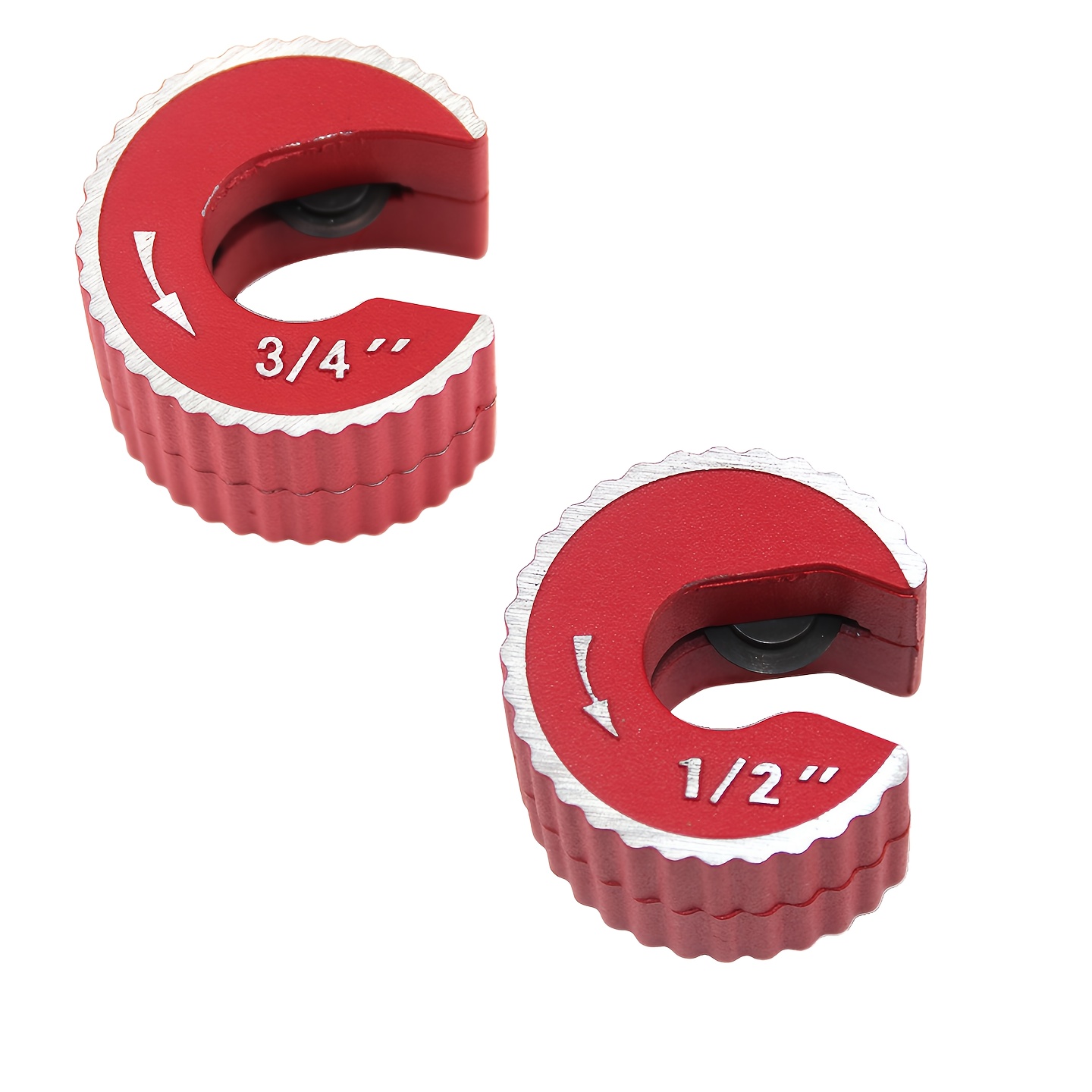 TEMU 2pcs Pipe Cutter Set, Metric And Imperial, 15mm & 22mm Or 1/2" & 3/4", With Ratchet Handle - Durable Mini Automatic Tool For Clean Cuts On,