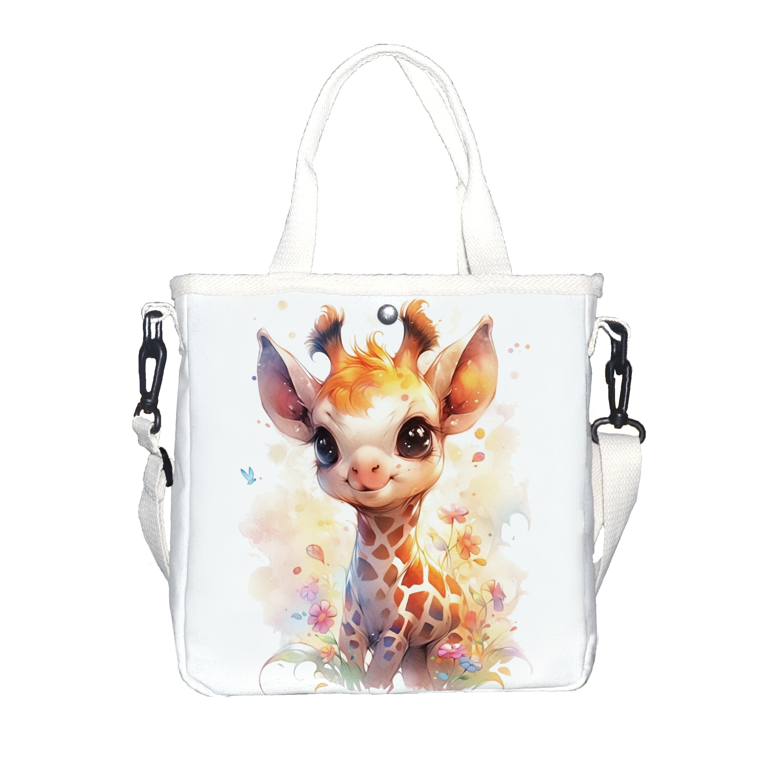 

Special Fund Giraffe Element Canvas Shoulder Messenger Bag With A , A Stylish Casual Bag Featuring A Detachable Shoulder Strap.