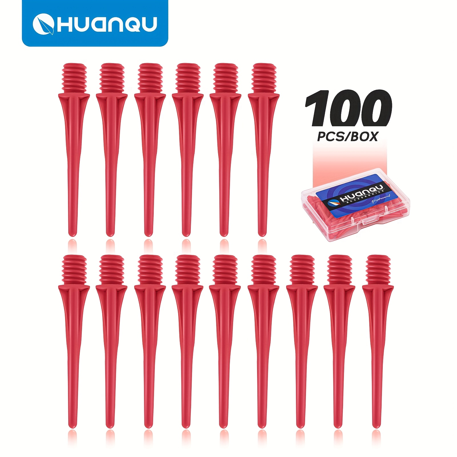 Replacement 2BA Dart Tips Secure Fit 100pcs for Soft Tip Darts Game Accessories