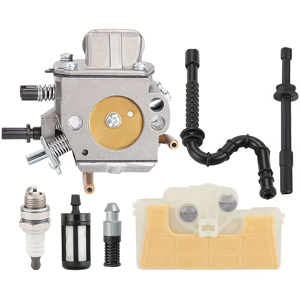 

1set Hipa Carburetor Kit 1127 120 0650, Compatible With Stihl 029 Ms290 Ms310 Ms390 Chainsaws, Includes Air Filter, Fuel Line, Spark Plug, Gaskets - Engine Repair And Maintenance
