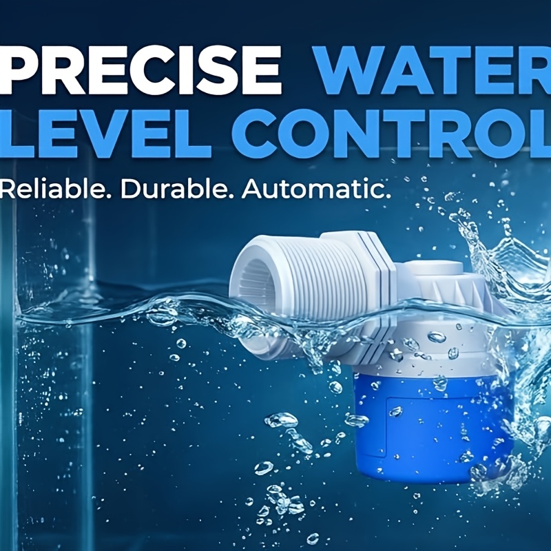 Single-pack 1-inch Float Valve, Automatic Water Level Control Valve, Suitable for Sinks, Water Tanks, Swimming Pools, Ponds, Aquariums, and More