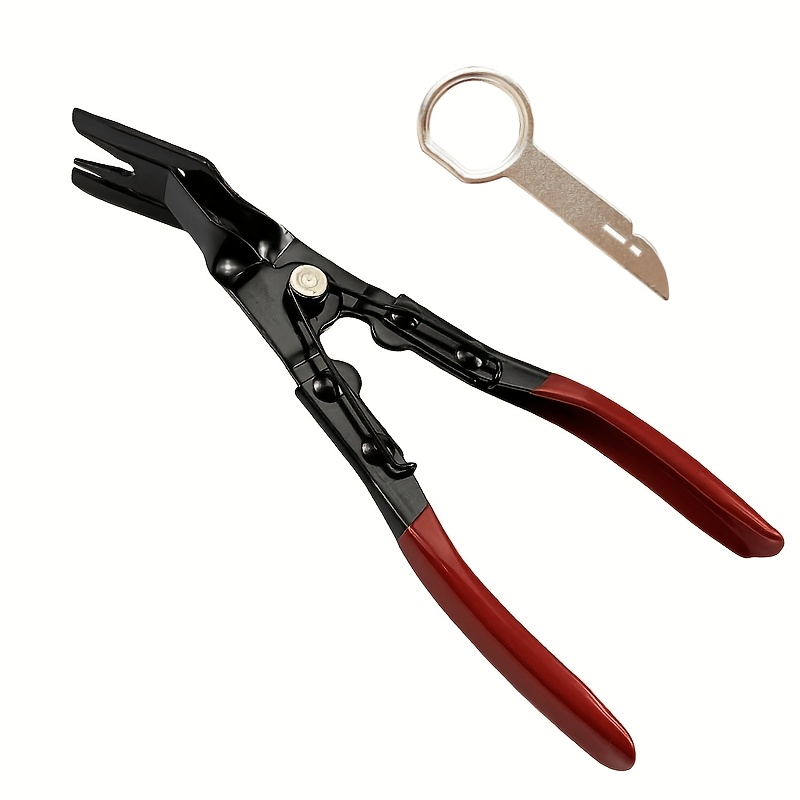 TEMU 2pcs (1 Clamp   1 Key Tool) Automatic Pliers And Fastener Remover, Car Trim Clip Removal Tool, Door Panel Removal Tool, Car Fastener Remover,