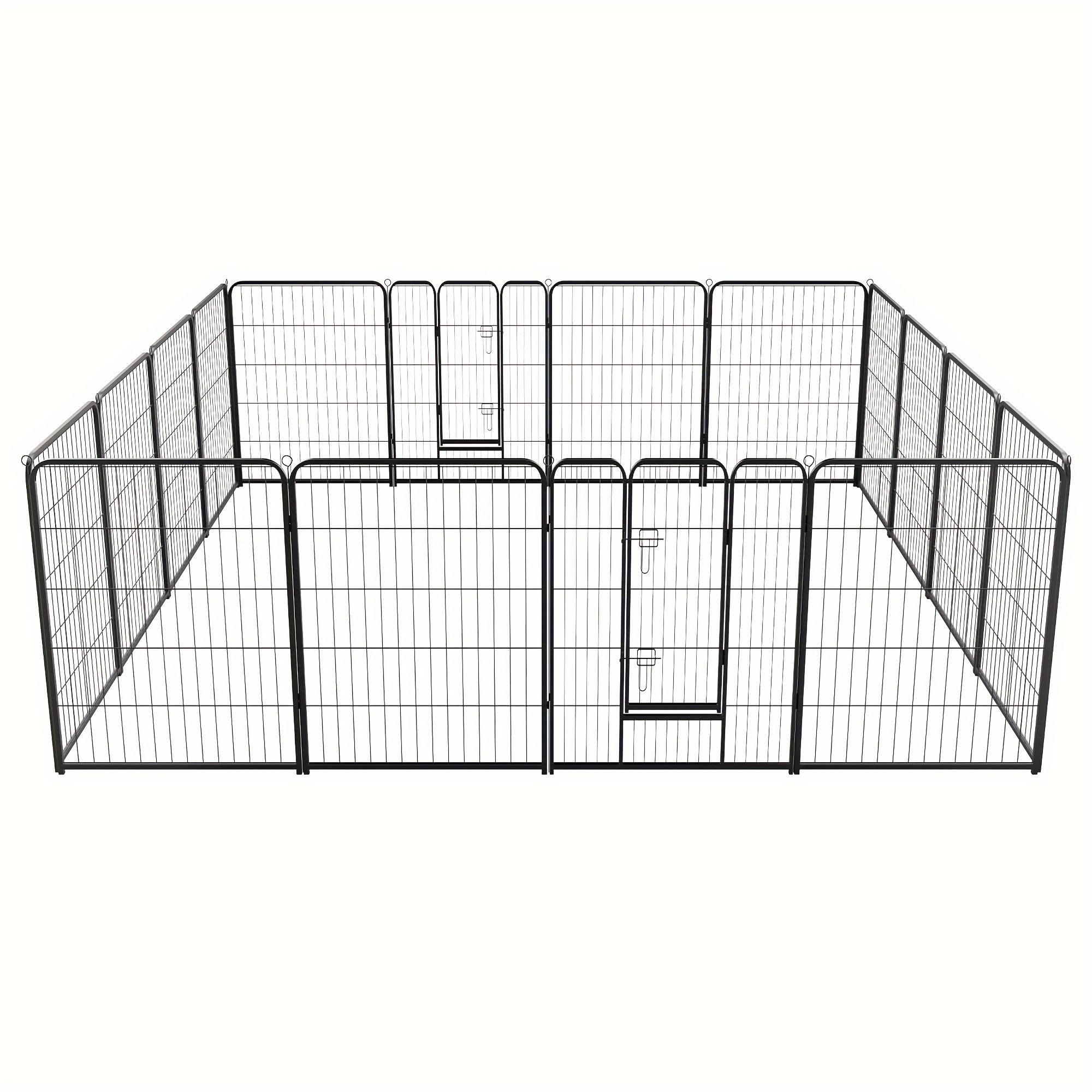 Dog Playpen Indoor - Dog Fence Portable Pet Exercise Pen For Yard, 8 Panels 3 Sizes Height For Small/medium Dogs