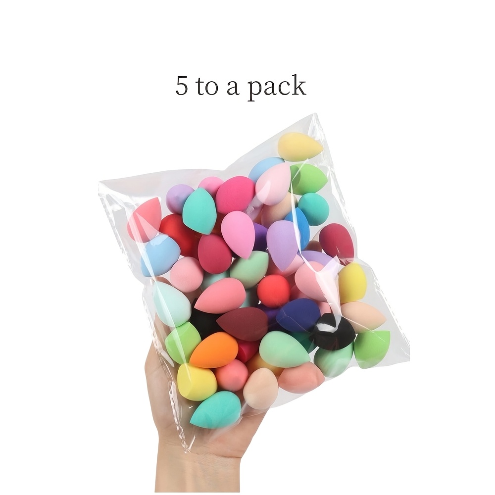 TEMU Mini Colorful Makeup Sponges - Use, Assorted Shapes & Bright Colors For Foundation, Concealer, Christmas Gifts - Fragrance-free Beauty Blenders