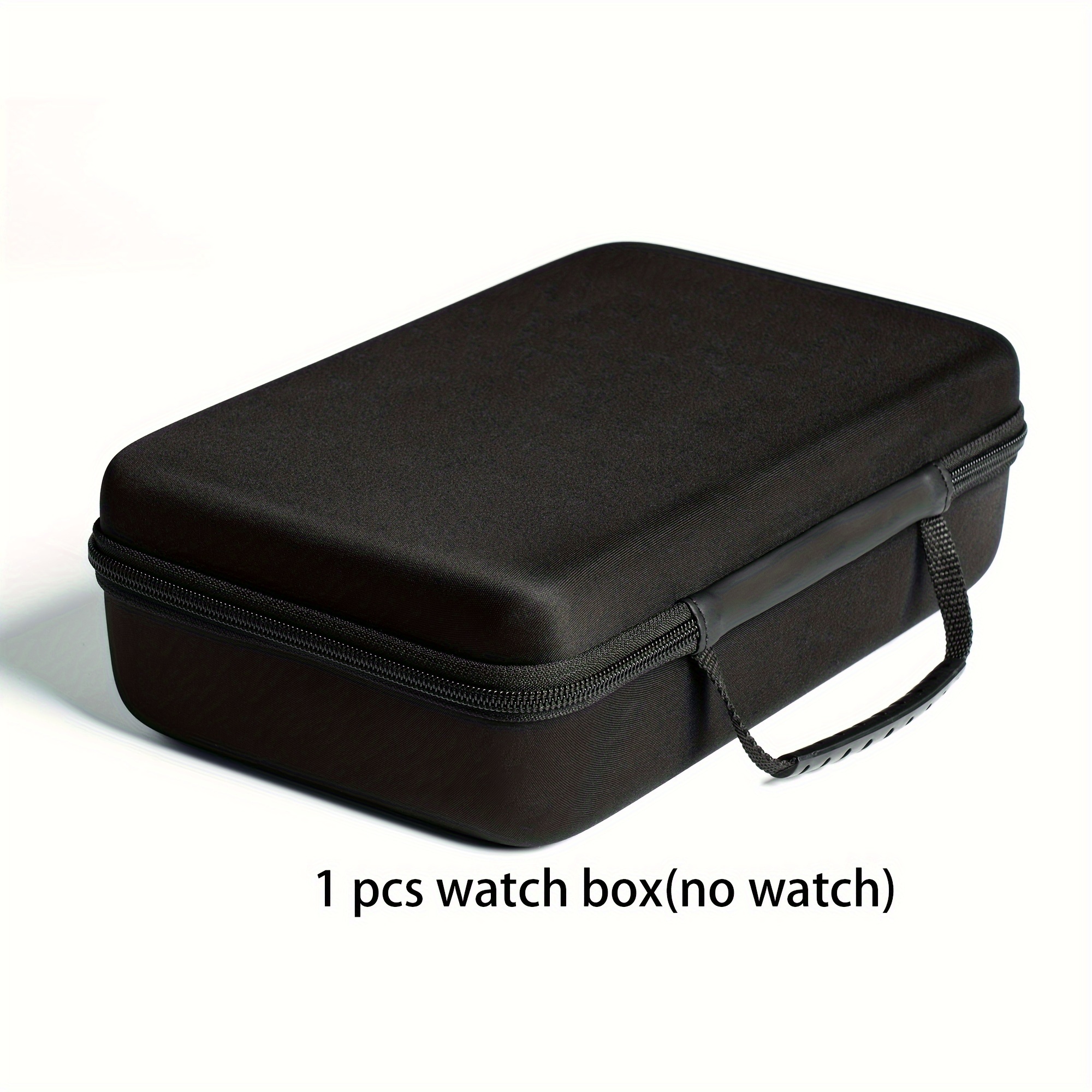 TEMU 8 Slots Watch Box, Watch Storage Organizer, Hardshell Watch Travel Case, Hold 8pcs, Men Women's Watches, With Foam Padding, Handle, Jewelry Boxes