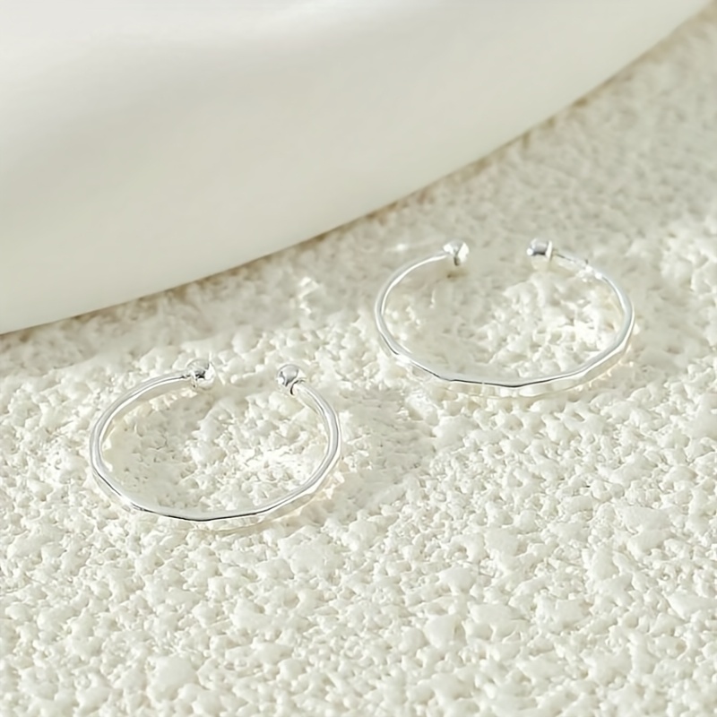 2pcs Delicate Thin Line Women's Toe Rings — Summer Essentials
