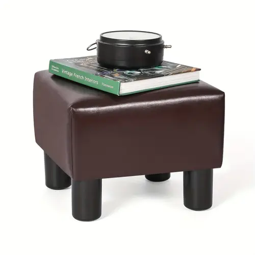 Square Ottoman Leather Rest Stool Small stool