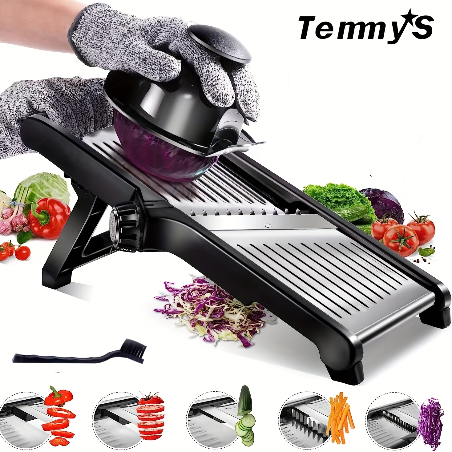 awesome A Set of Kitchen Mandoline Slicers, Adjustable Stainless Steel Vegetable Slicers for Onions, Chips, And French-Style Vegetable Slicing