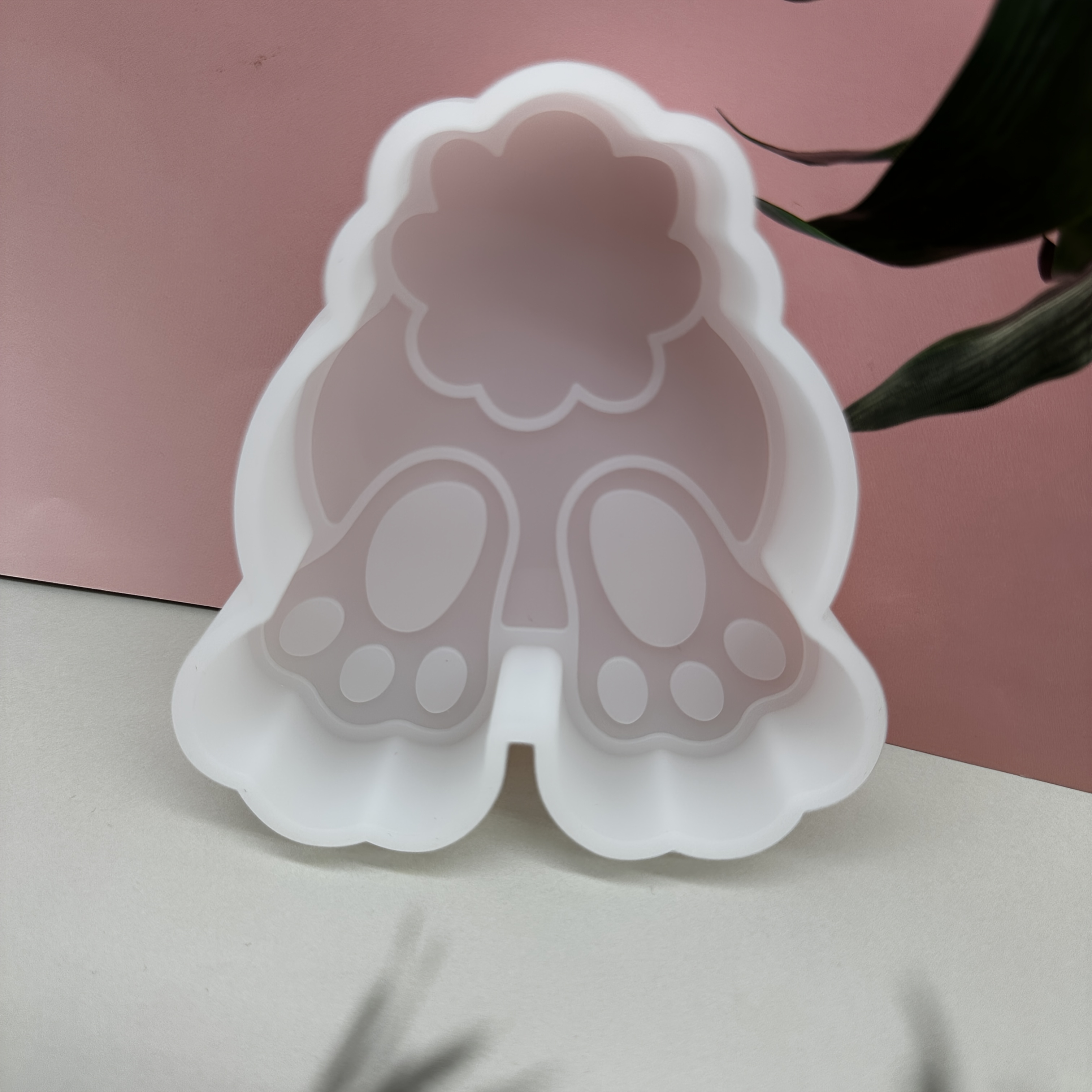 

1pc Silicone Rabbit Tail Resin Mold For Car Aromatherapy, Candle Making, And Plaster Decorations - Animal Shaped Silicone Casting Mold