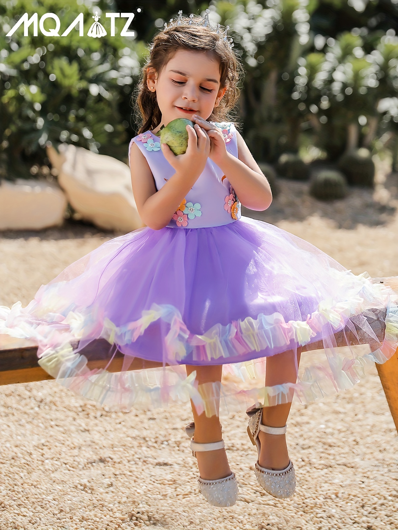 Falda tutú de tul para bebé niña + lazos para el pelo, tutú de fiesta de  baile arcoíris para niños, vestido de ballet de princesa para niños 2-11T
