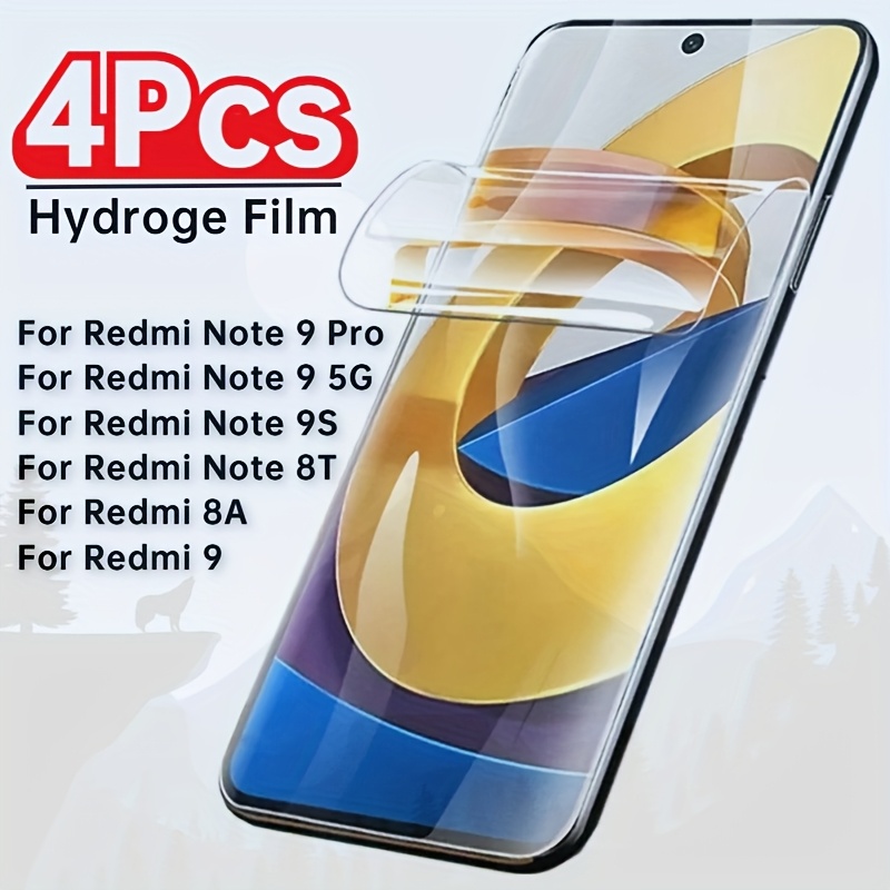 4pcs hydrogel film xiaomi redmi note 5g note pro note 9s