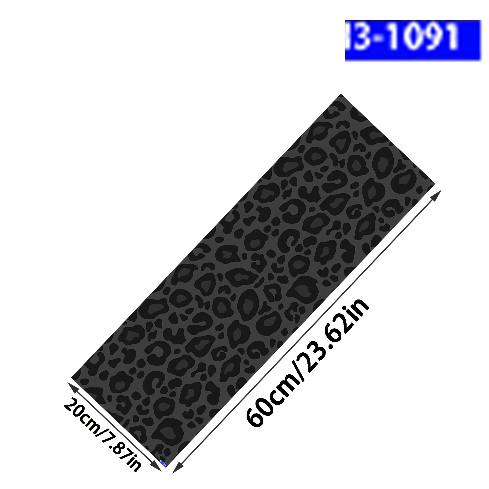 TEMU 1pc Dark Leopard Print Cool Scooter Sticker, Creative Body Decal For Scooters, Easy-to-install Pvc Sticker - High-quality Pvc, Suitable For