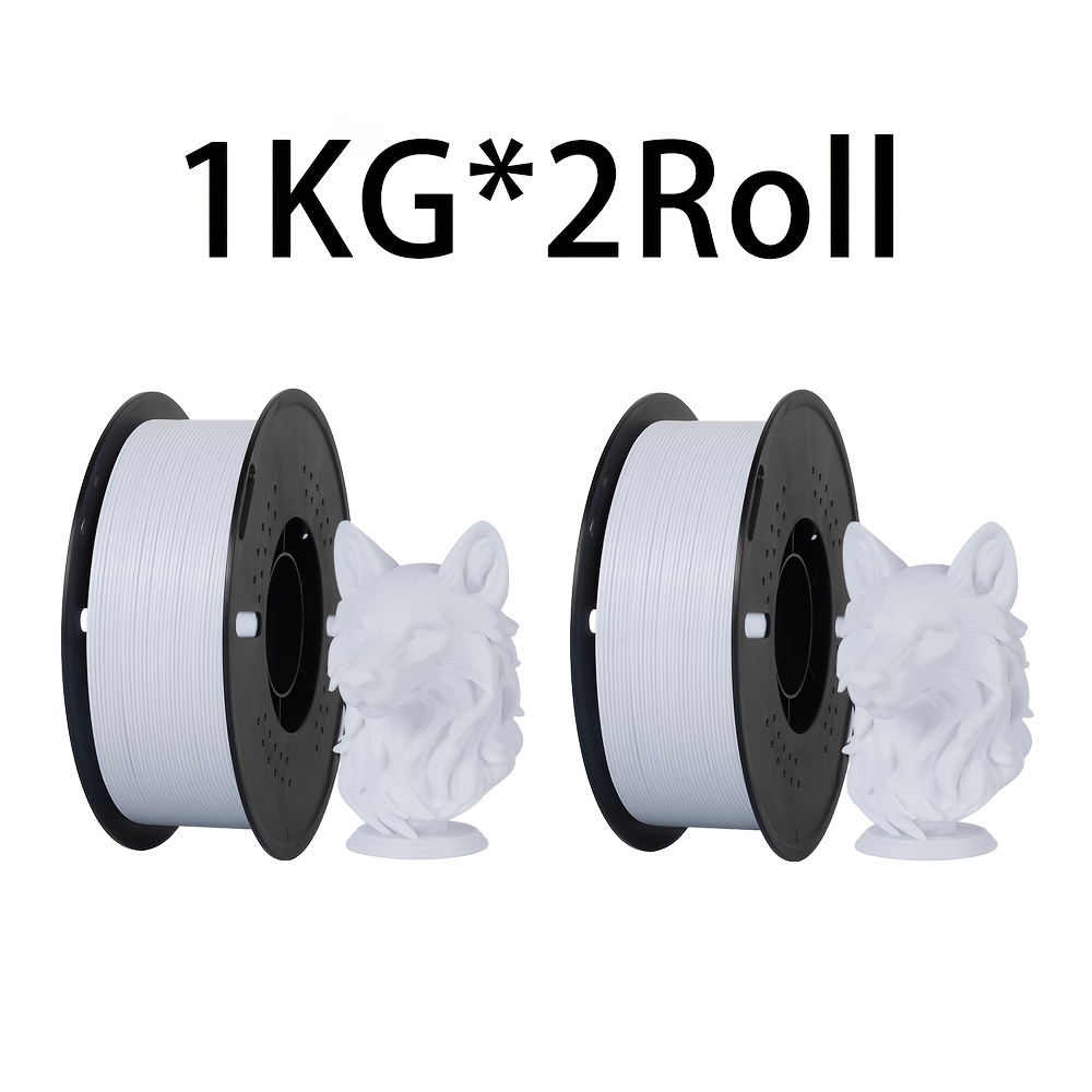 Kingroon 2000g (2kg Spool) Petg 3d Printer Filament - 1.75mm Diameter, High-precision Compatible With Fff/fdm 3d Printers, 3d Pen & Multi-material For Modeling Clay, Wax, For Prototyping, Making, &