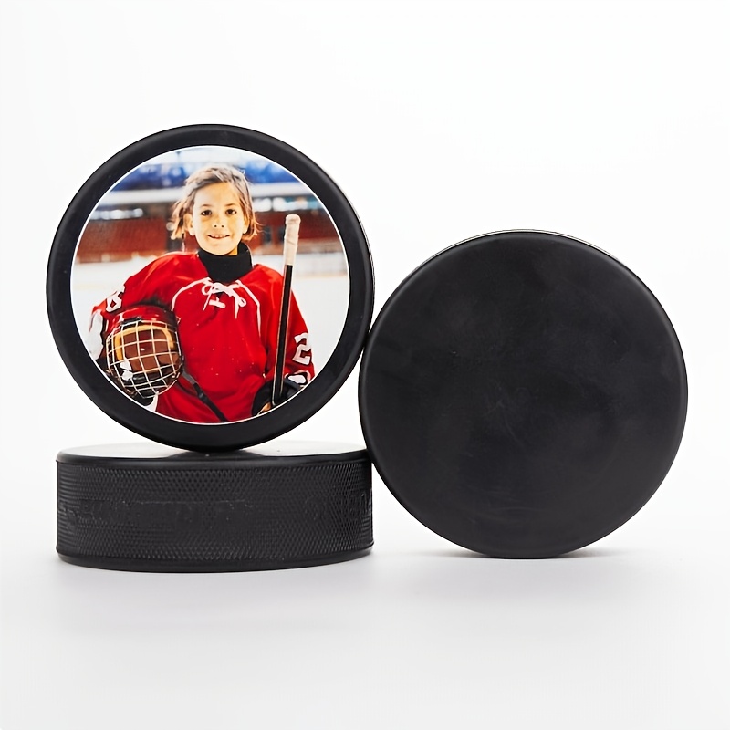 1pc Customizable High Quality Rubber Ice Hockey Ball - Personalized Sports Gift For Fans, Durable And Wear-resistant, Ice Hockey Gift, Suitable For Father's Day, Thanksgiving And Holiday Gifts