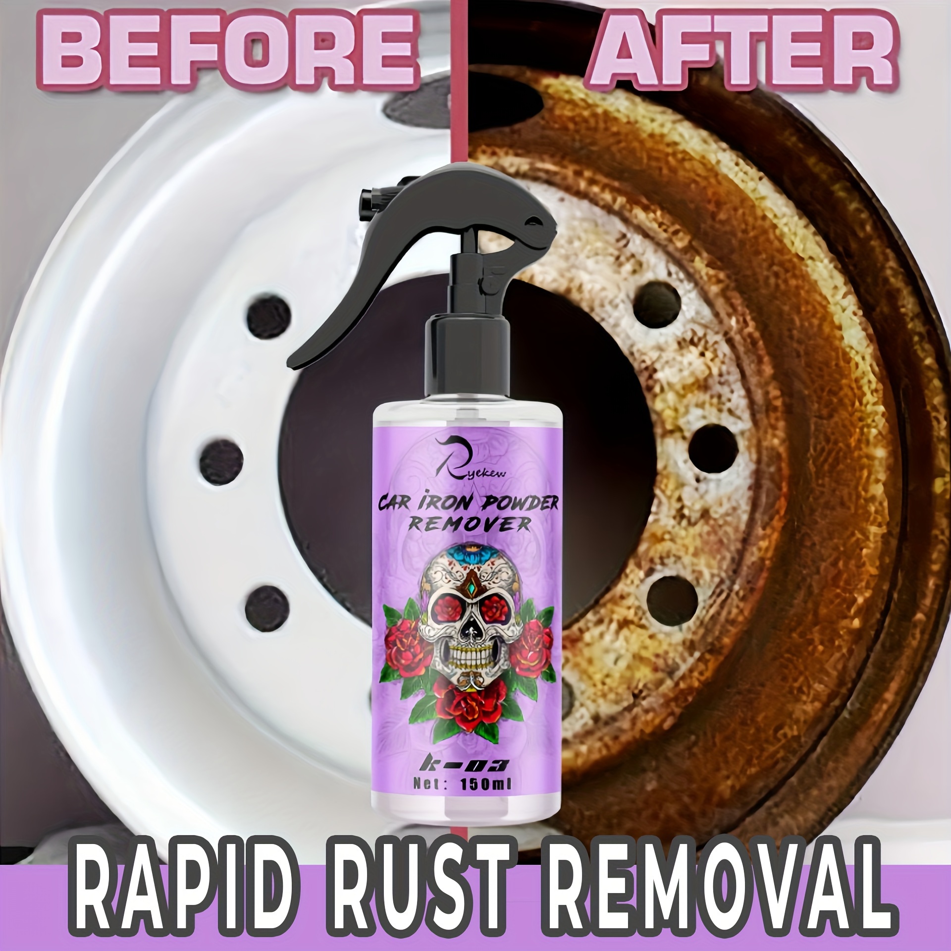 Rust Remover Car Paint Powder - Temu