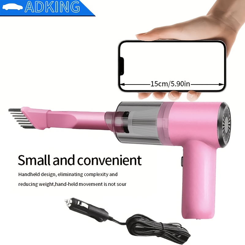 powerful 12v vacuum cleaner with handheld design   for pethair dust and     accessory kit Product details 3