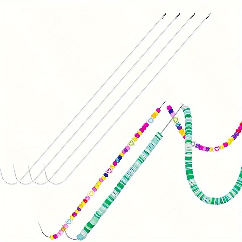 

4pcs Beading Needles, Suitable For Bead Rotators, Diameter 0.7mm, And Strong Beading Needles, For Jewelry Making 4 /0.7mm