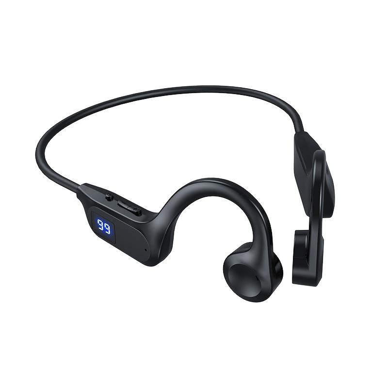 Temu – TEMU -screen Display Power Wireless Headphones, High-end Headphones, Mobile Phone Emergency Charging, Sports Game Music Headphones
