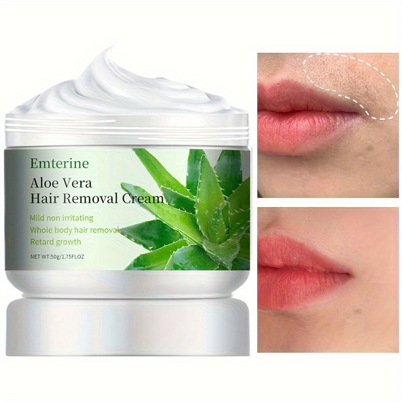 Aloe Vera Hair Removal Cream Gentle Non Irritating Suitable For Both Men And Women To Clean And Remove Hair