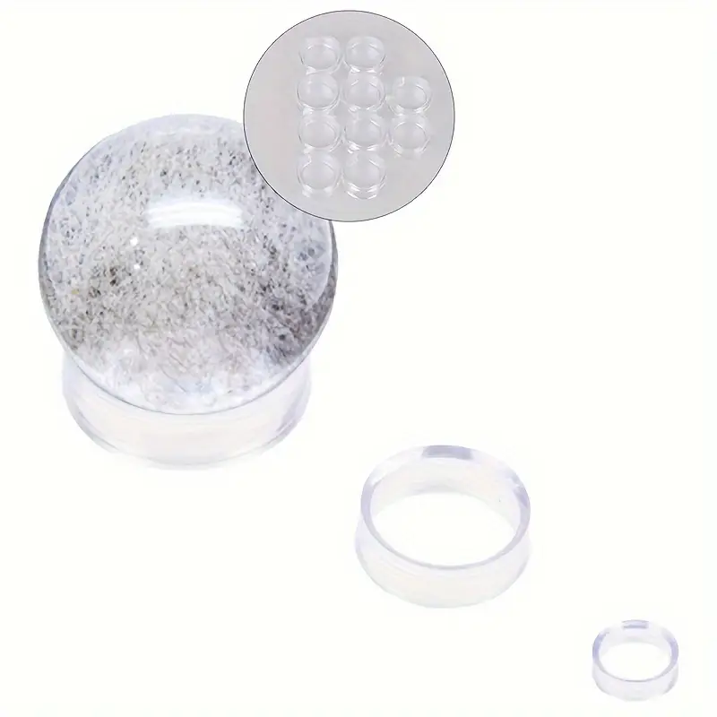 10 шт. акриловые кристальные шаровые подставки для дисплея, прозрачные держатели для шаров для украшений, часов, домашнего декора детали 4