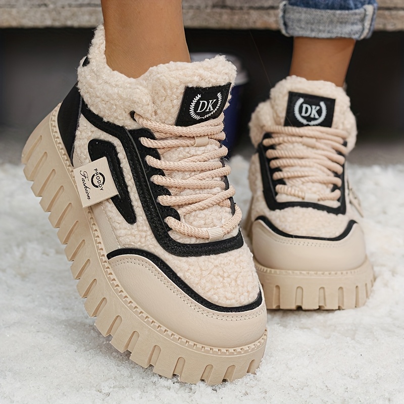 Image of Women's Winter Thick-soled Insulated Snow Boots, Stylish And Versatile Women's Shoes