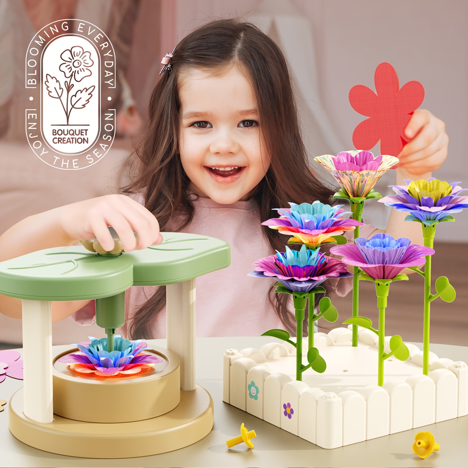 189pcs Creative Building Blocks Flower Arrangement Set